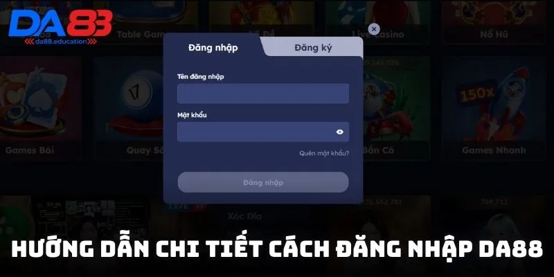 Hướng dẫn chi tiết cách đăng nhập DA88 trên điện thoại và máy tính